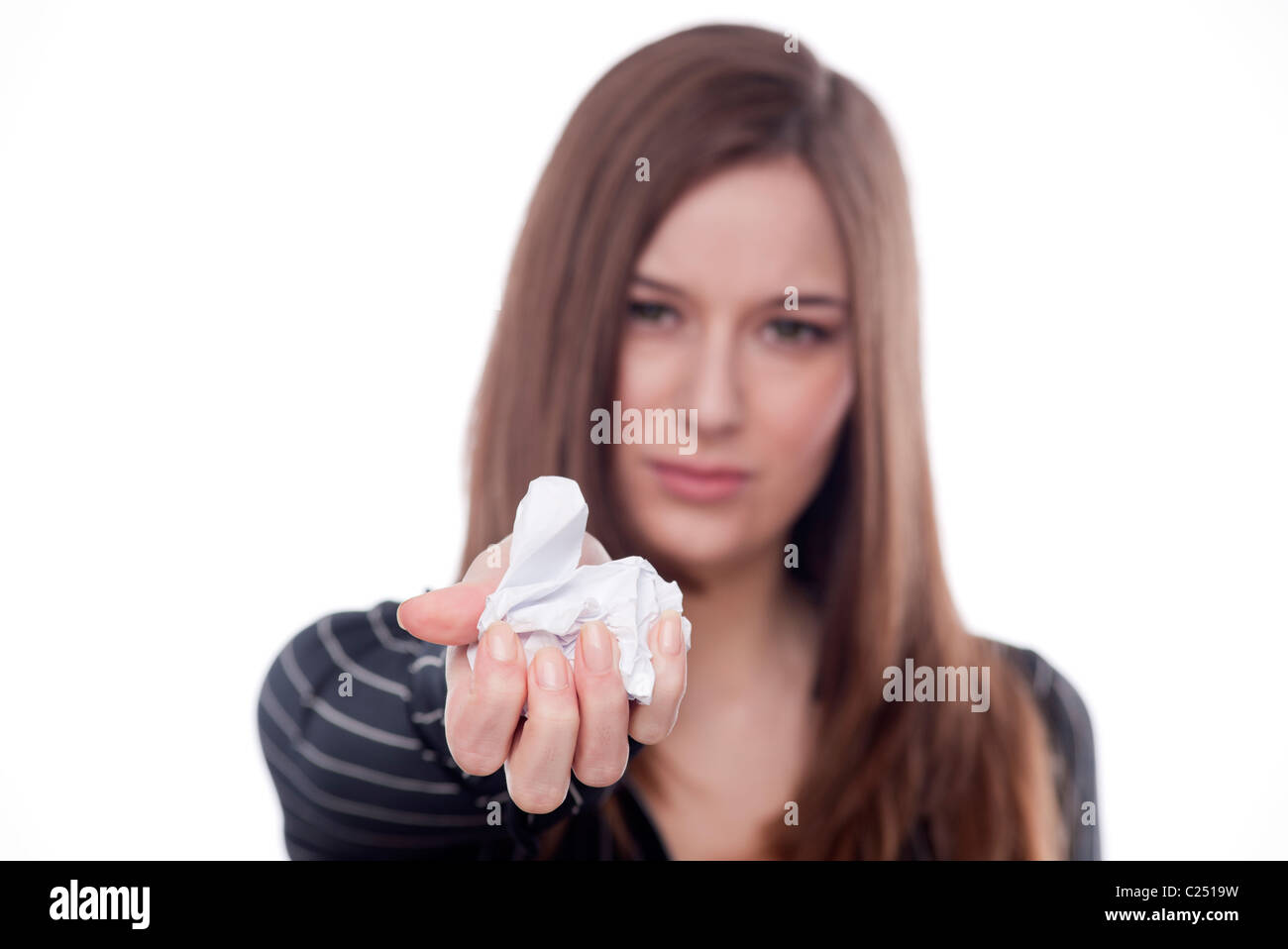 Scrunched paper in hand hires stock photography and images Alamy
