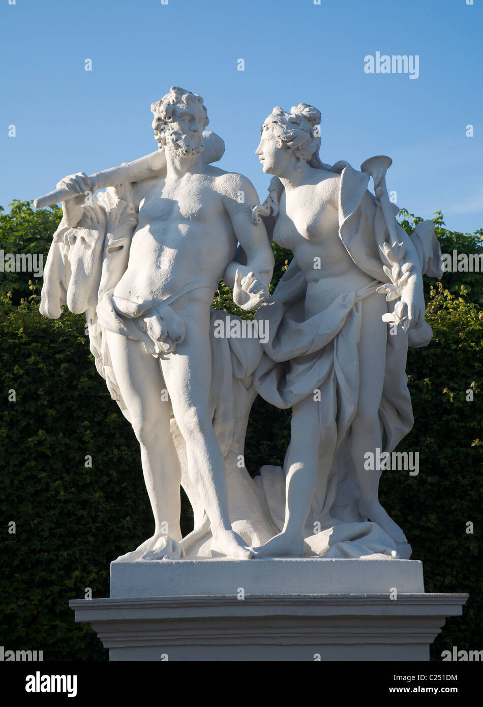 Vienna - mythology statue from Belvedere palace Stock Photo