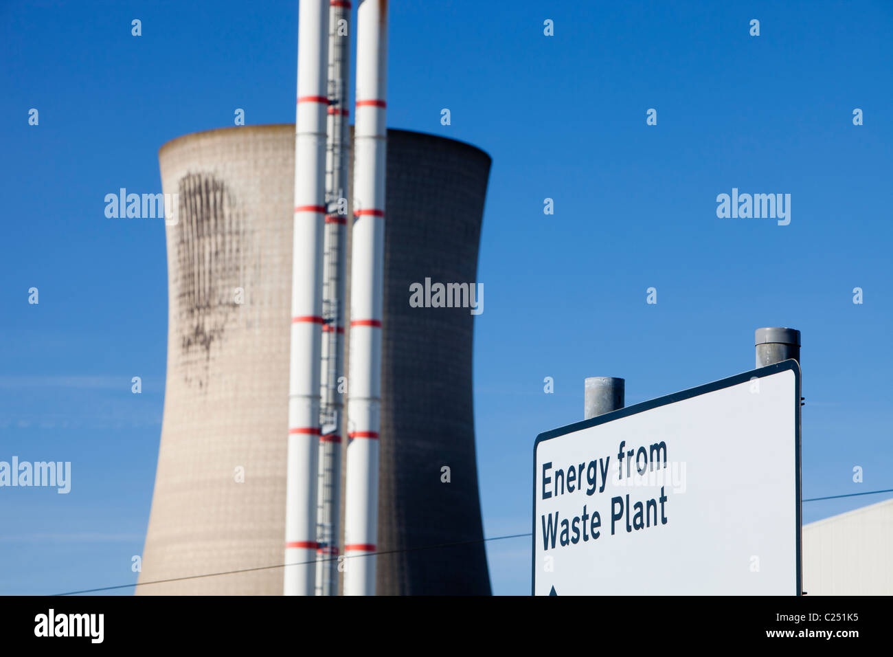 A Sita power from waste plant at Billingham, Teeside, UK. The plant