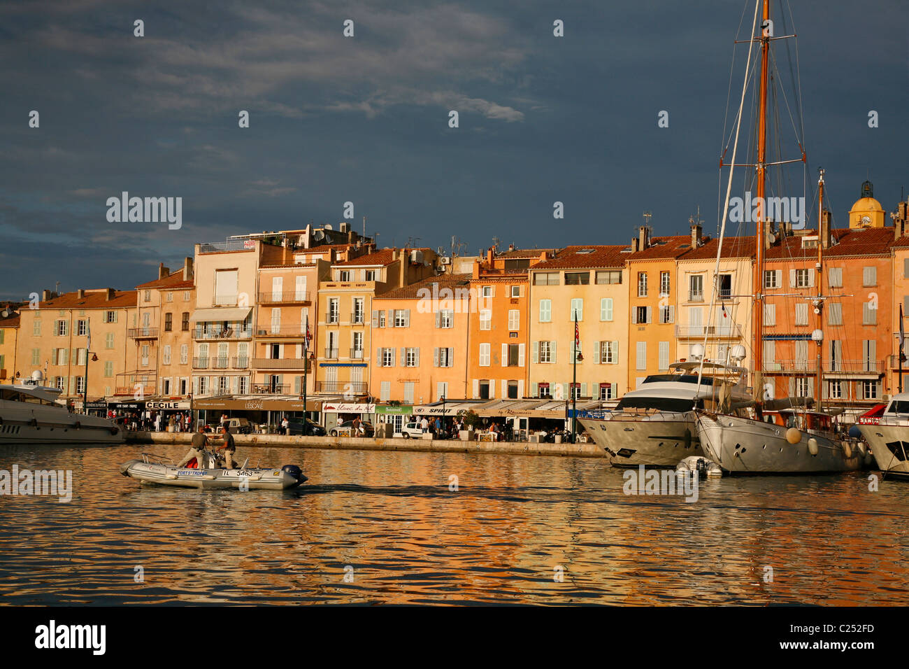 Yachts and boats at the port, St. Tropez, Var, Provence, France. Stock Photo