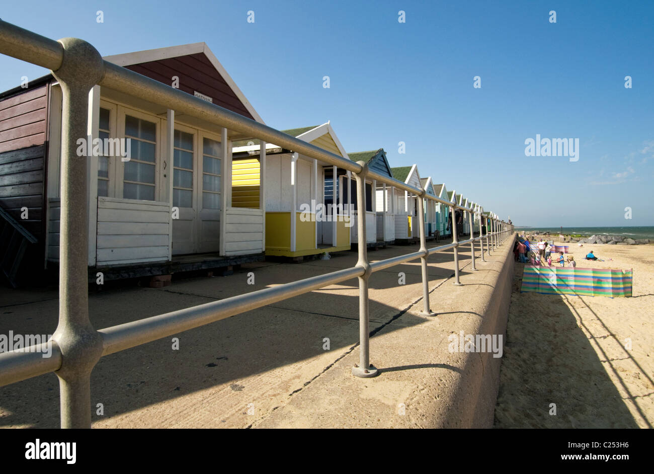 Beach huts at Southwold Stock Photo Alamy