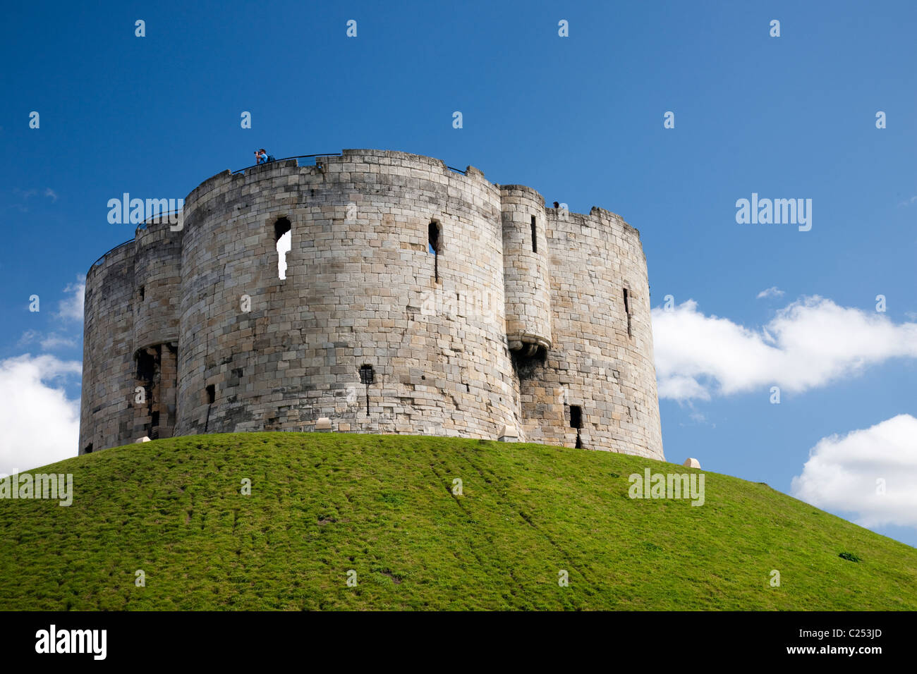 Cliffords Tower in York City, East Yorkshire Stock Photo Alamy