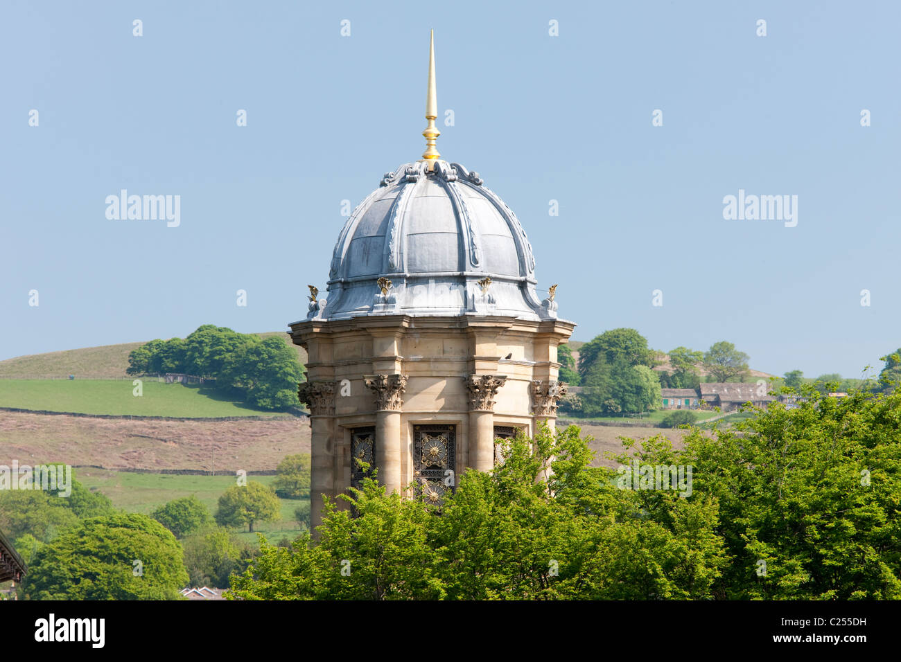 The dome of the United Reform Church in Saltaire, Yorkshire, UK Stock Photo