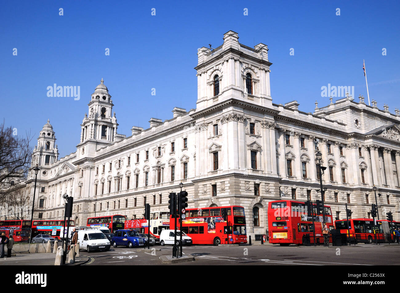 The Treasury, Parliament Square Whitehall London England Stock Photo