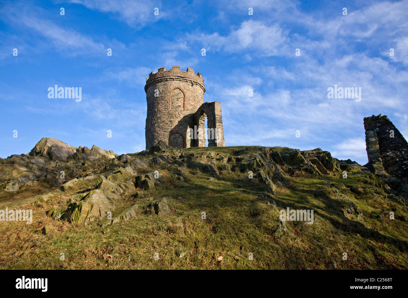 Old John Tower folly at Bradgate Country Park Stock Photo