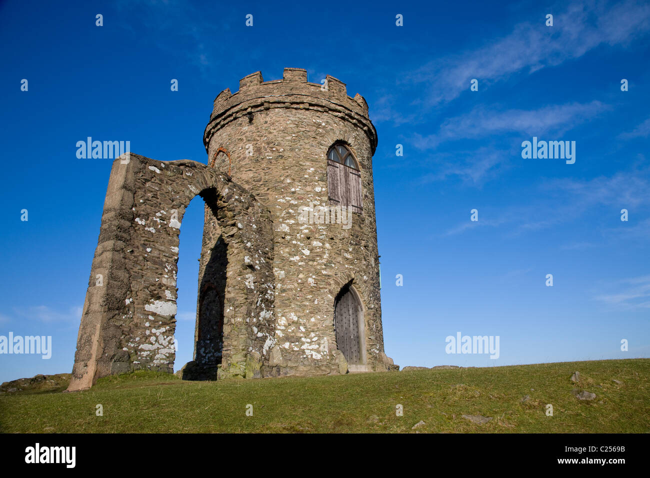 Old John Tower folly at Bradgate Country Park Stock Photo