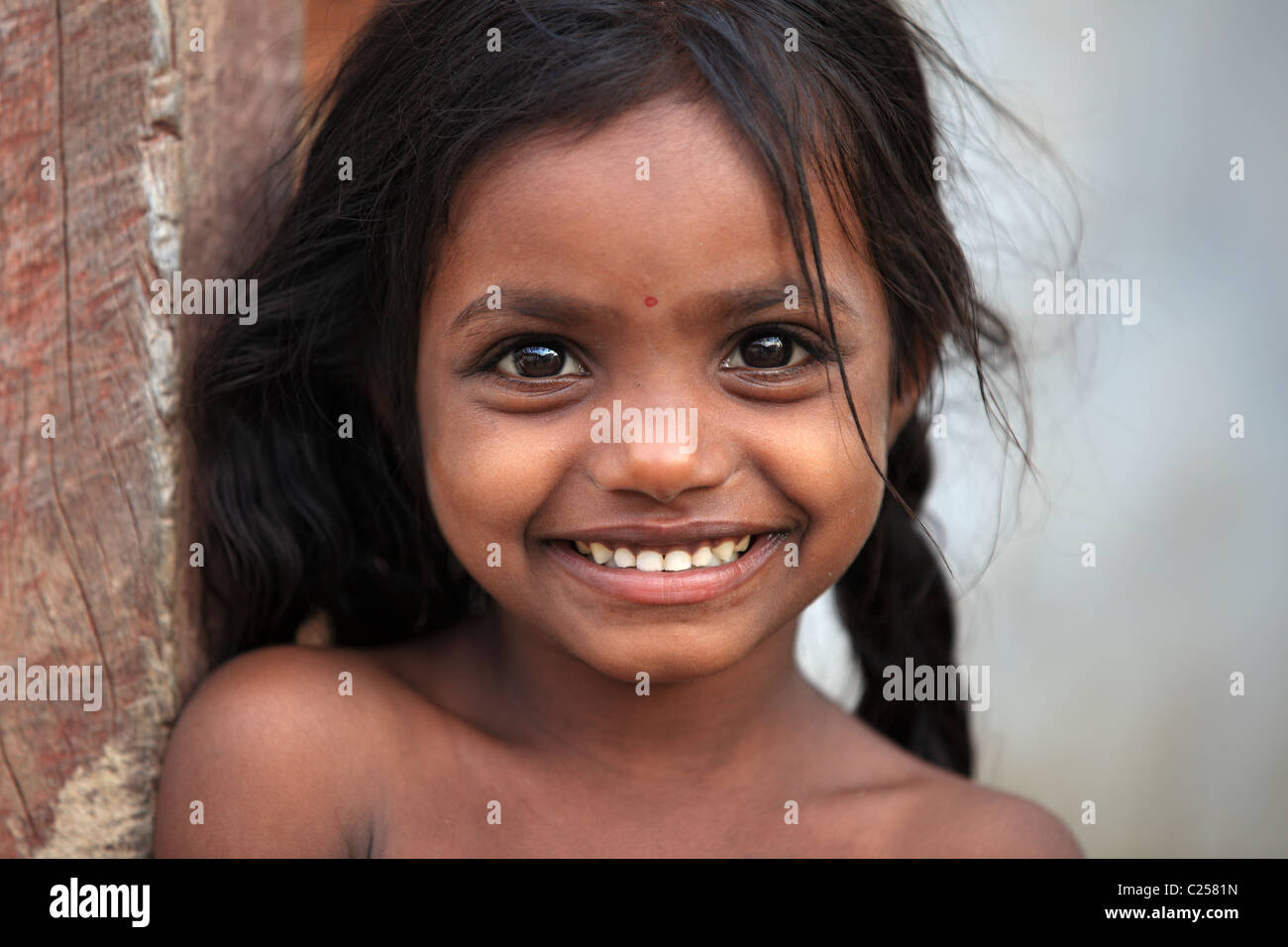 girl in Andhra Pradesh South India Stock Photo - Alamy