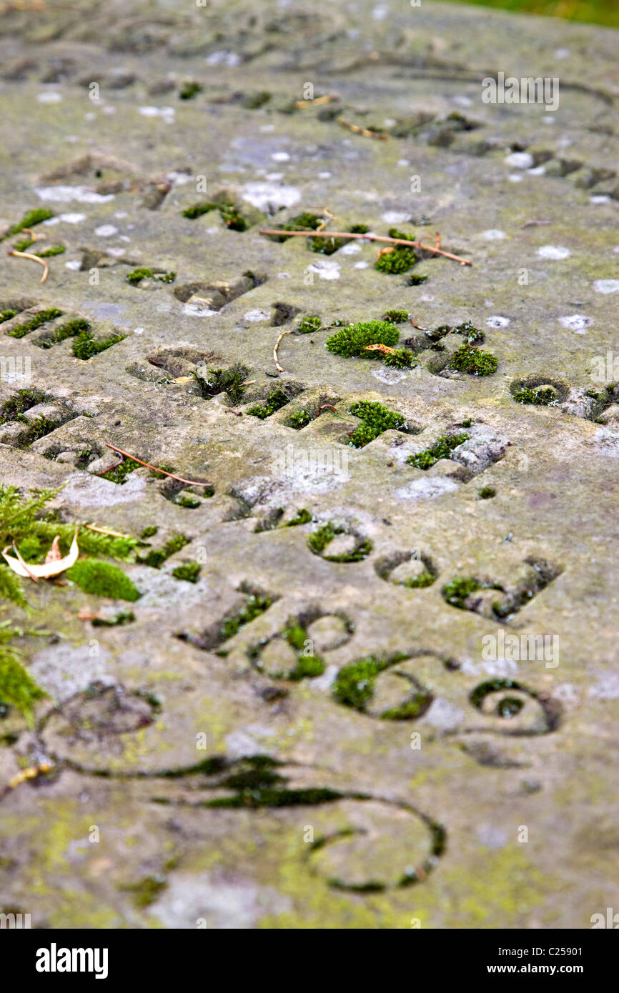 All Hallows Church, gravestone Stock Photo