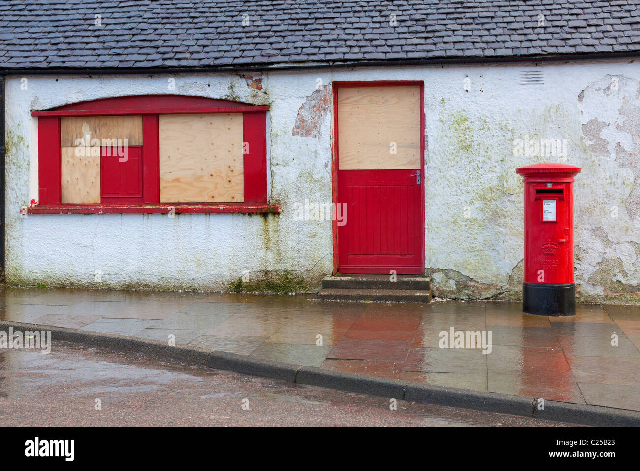 Old closed Kinlochleven Post Office Leven Road, Kinlochleven Argyll Highland Scotland UK GB EU Europe Stock Photo