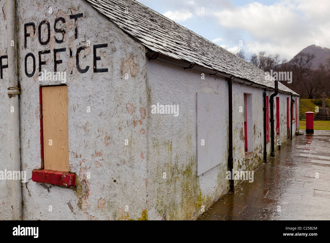 Old closed Kinlochleven Post Office Leven Road, Kinlochleven Argyll Highland Scotland UK GB EU Europe Stock Photo