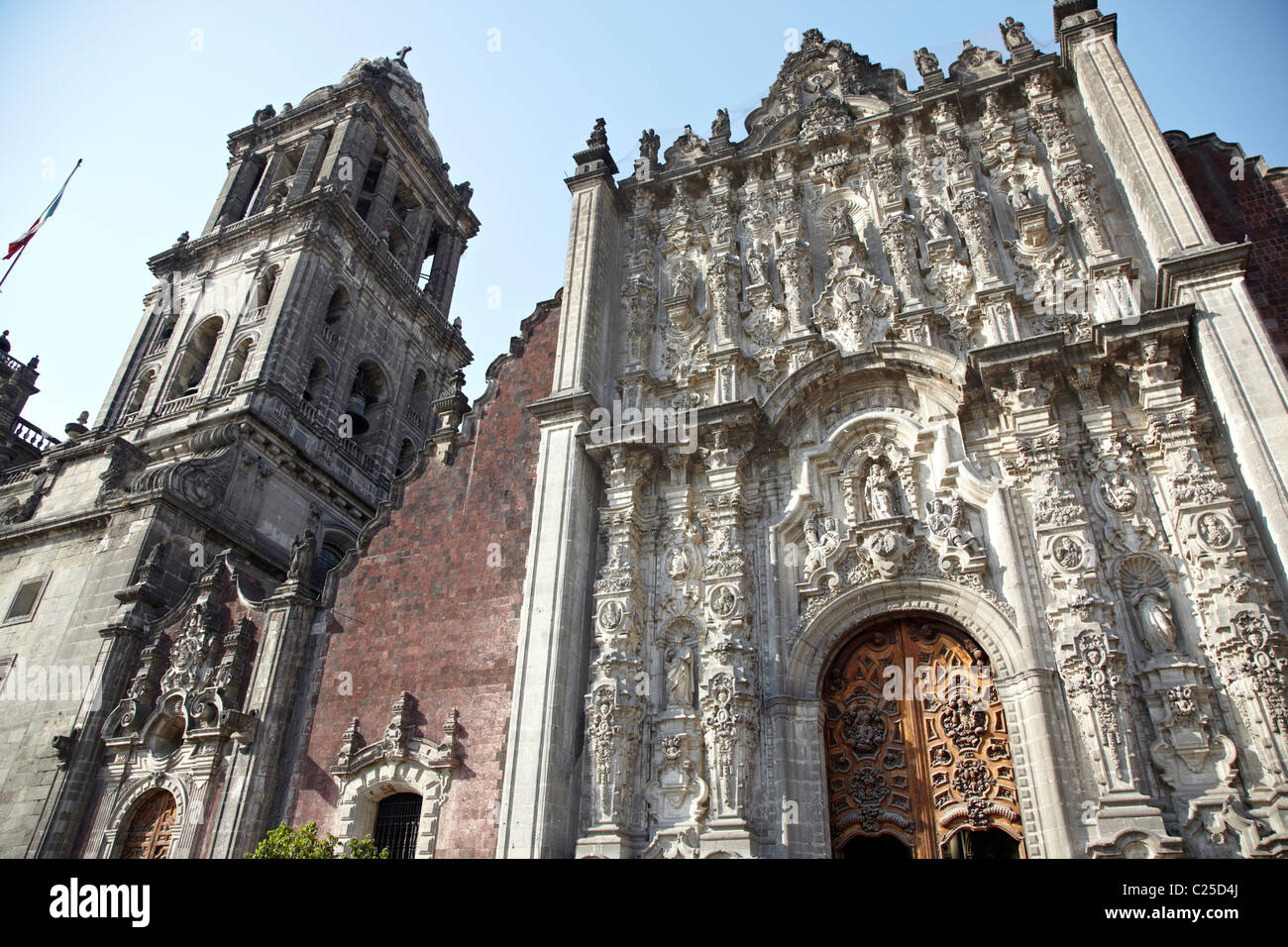 Cathedral Metropolitana In Zocalo Mexico City Stock Photo