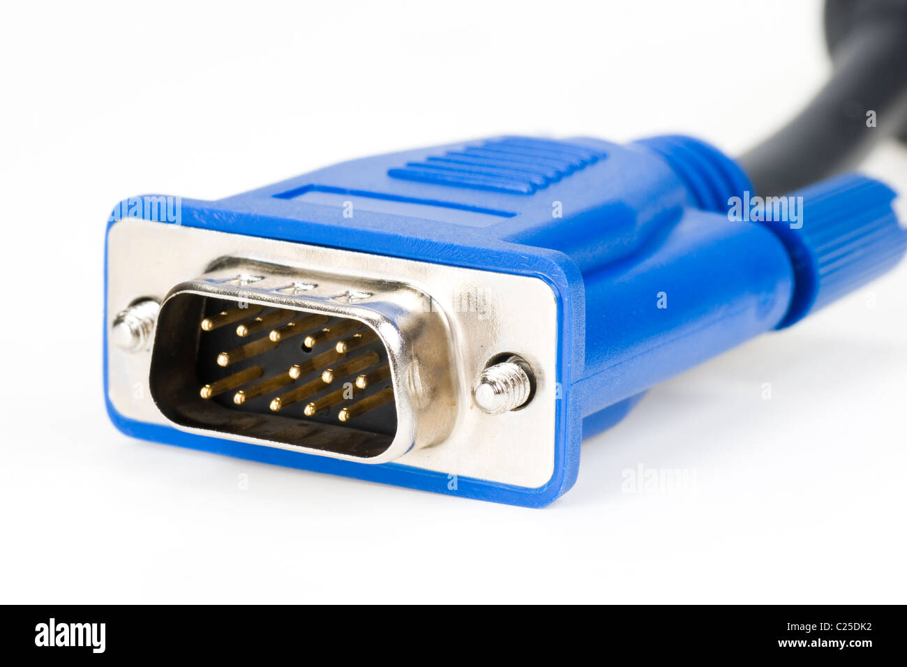VGA cable connector and digital video cables Stock Photo Alamy