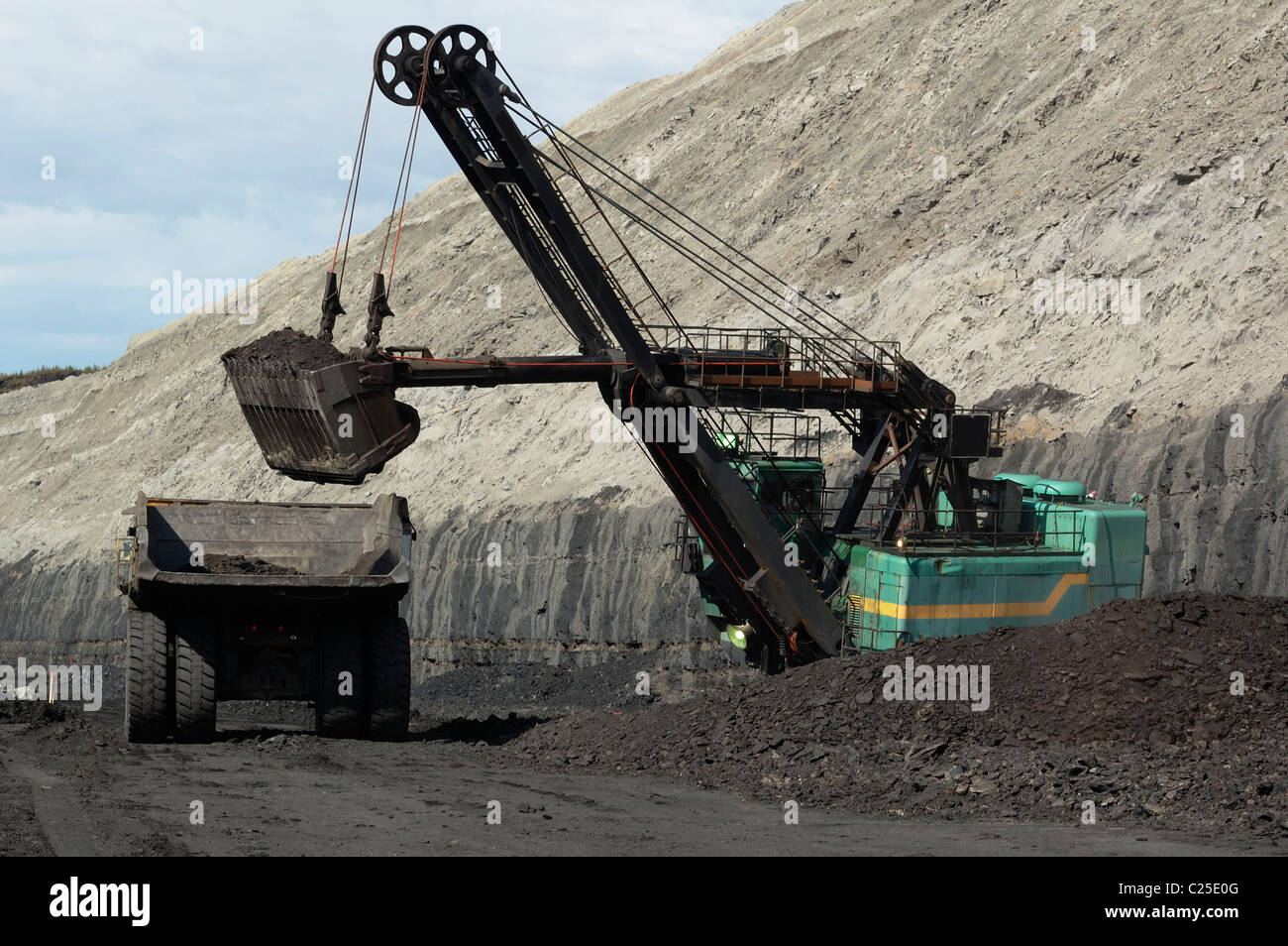 strip-mining-in-action-coal-stock-photo-alamy