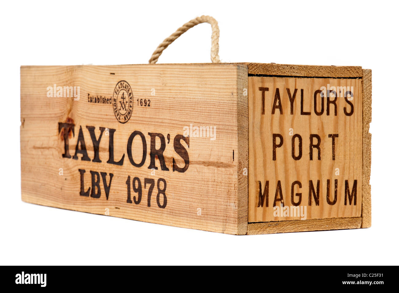 1978 Magnum of Taylor's LBV (Late Bottled Vintage) Port Stock Photo