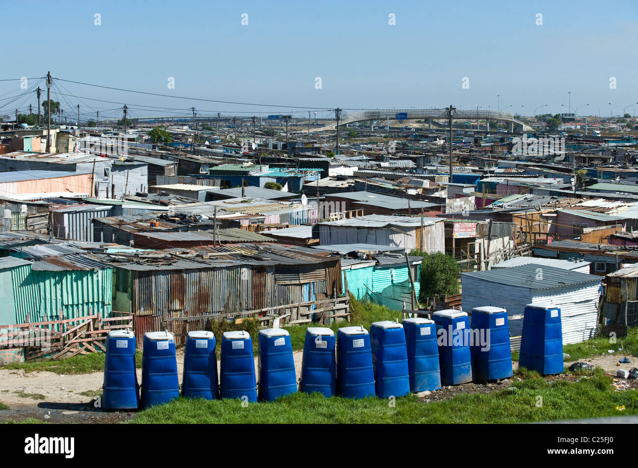 Public toilets in Khayelitsha township in Cape Town South Africa Stock Photo Alamy