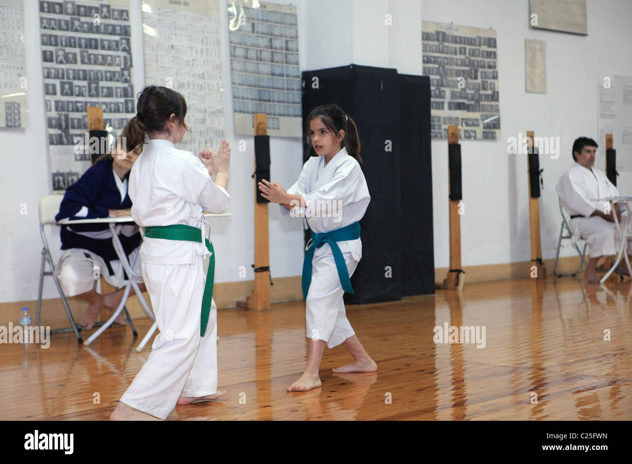 greece attika athens a karate class Stock Photo Alamy