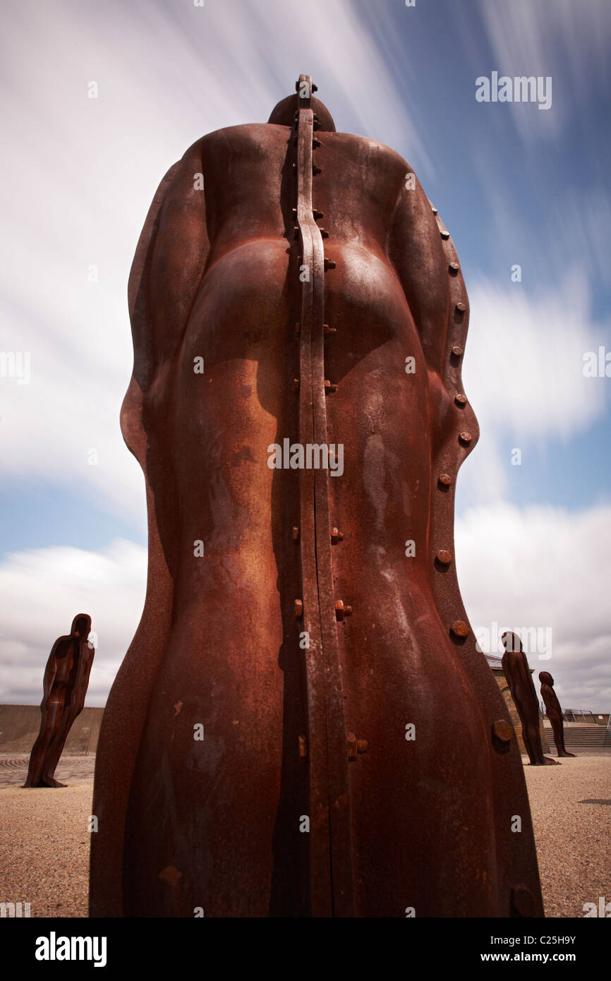 Peter Burke Assembly statue at the Arsenal, Woolwich, London, England