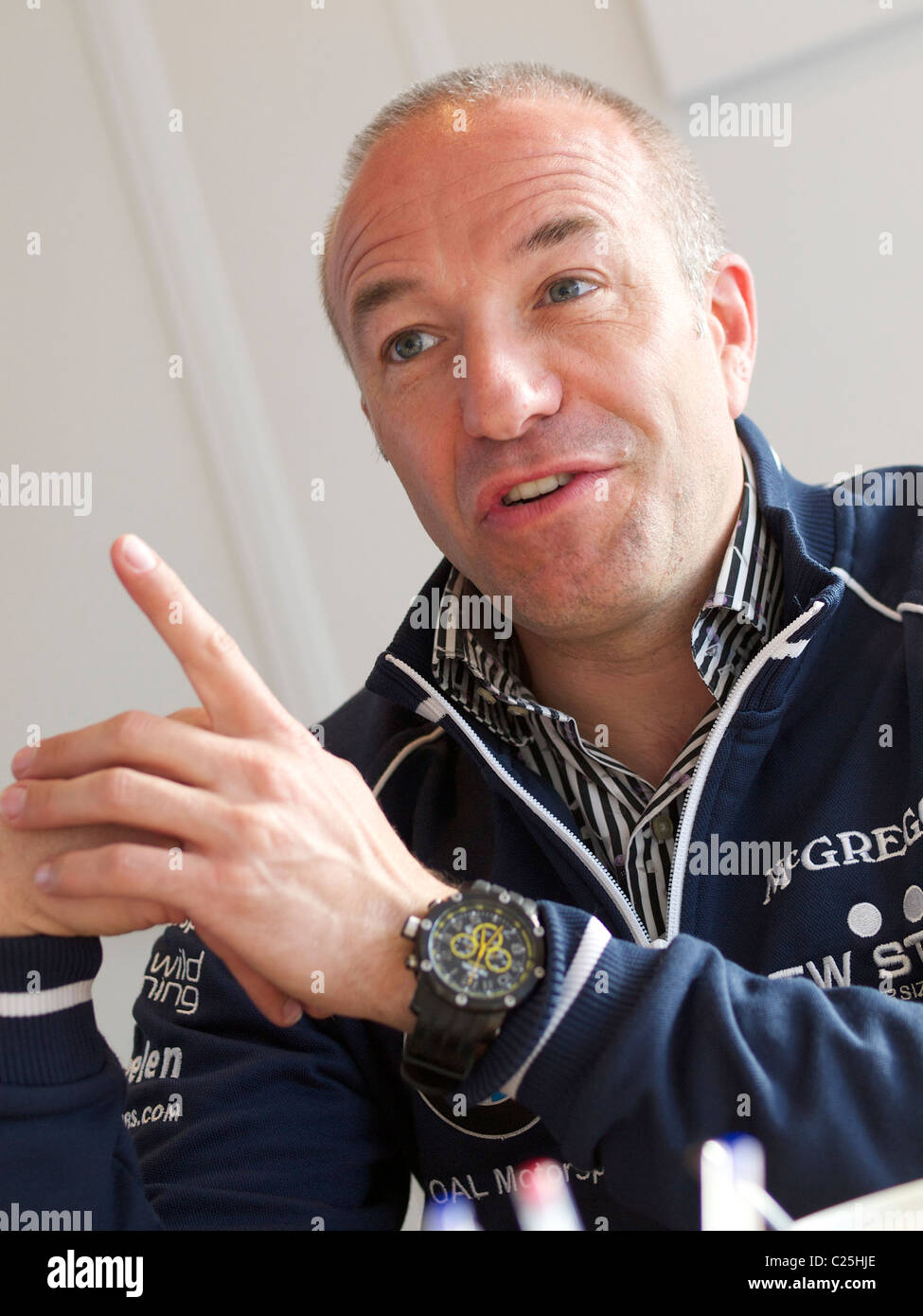 Dutch racing car driver and TV personality Tom Coronel Stock Photo