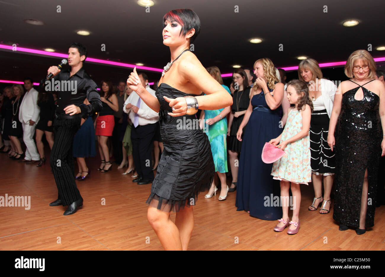 People learning to dance. Stock Photo