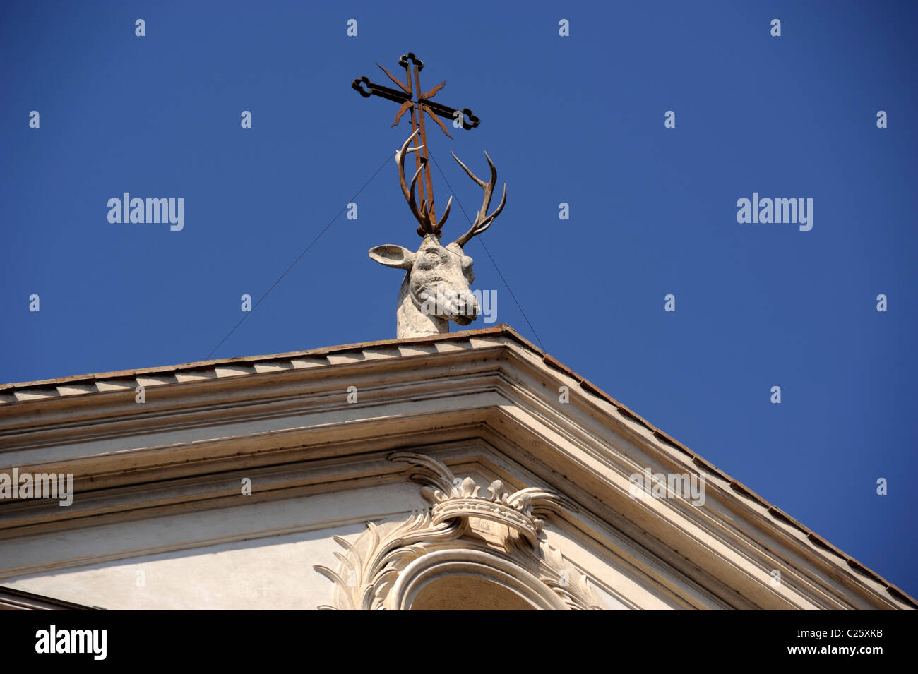 Deer Rome 18th century cross italy hi-res stock photography and images - Alamy