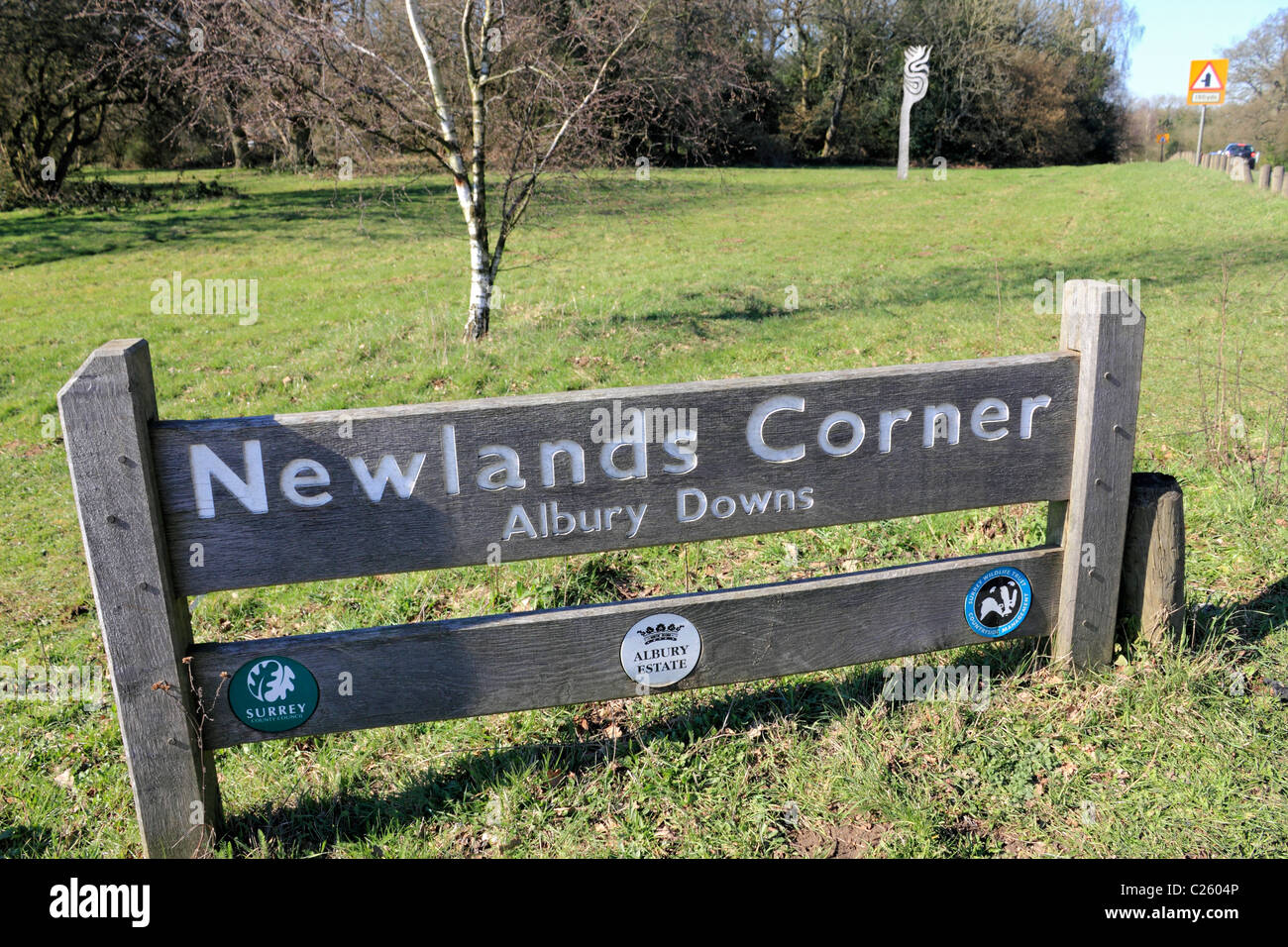 Newlands Corner on Albury Down part of the North Downs near Guildford