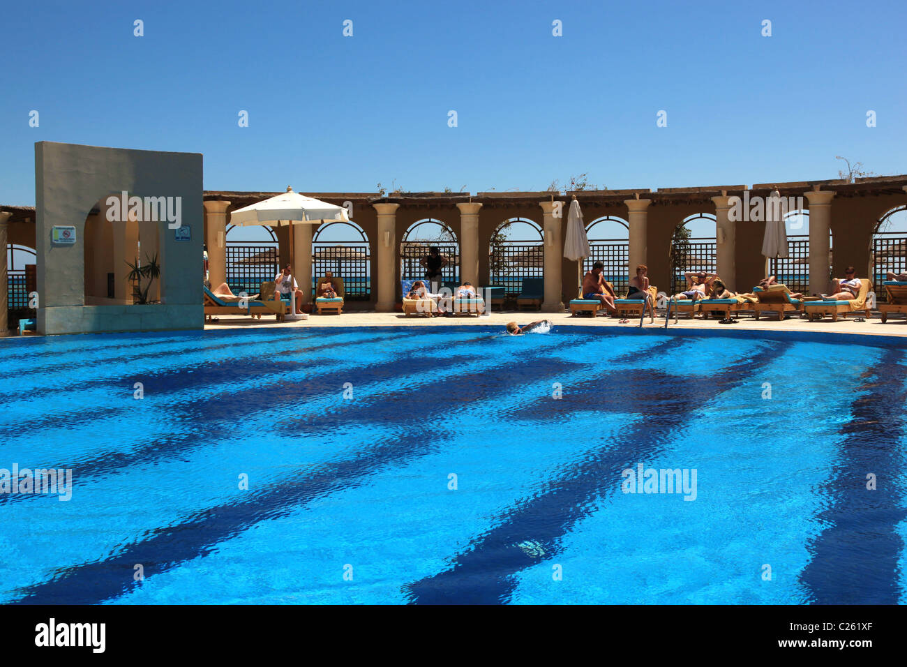 Three Corners Ocean View Hotel, El Gouna Egypt Stock Photo