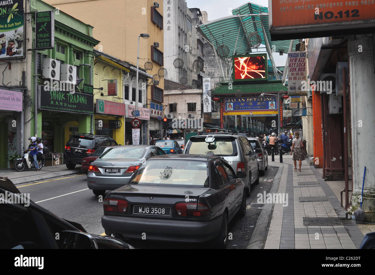 On the street in Chinatown in Kuala Lumpur. Stock Photo