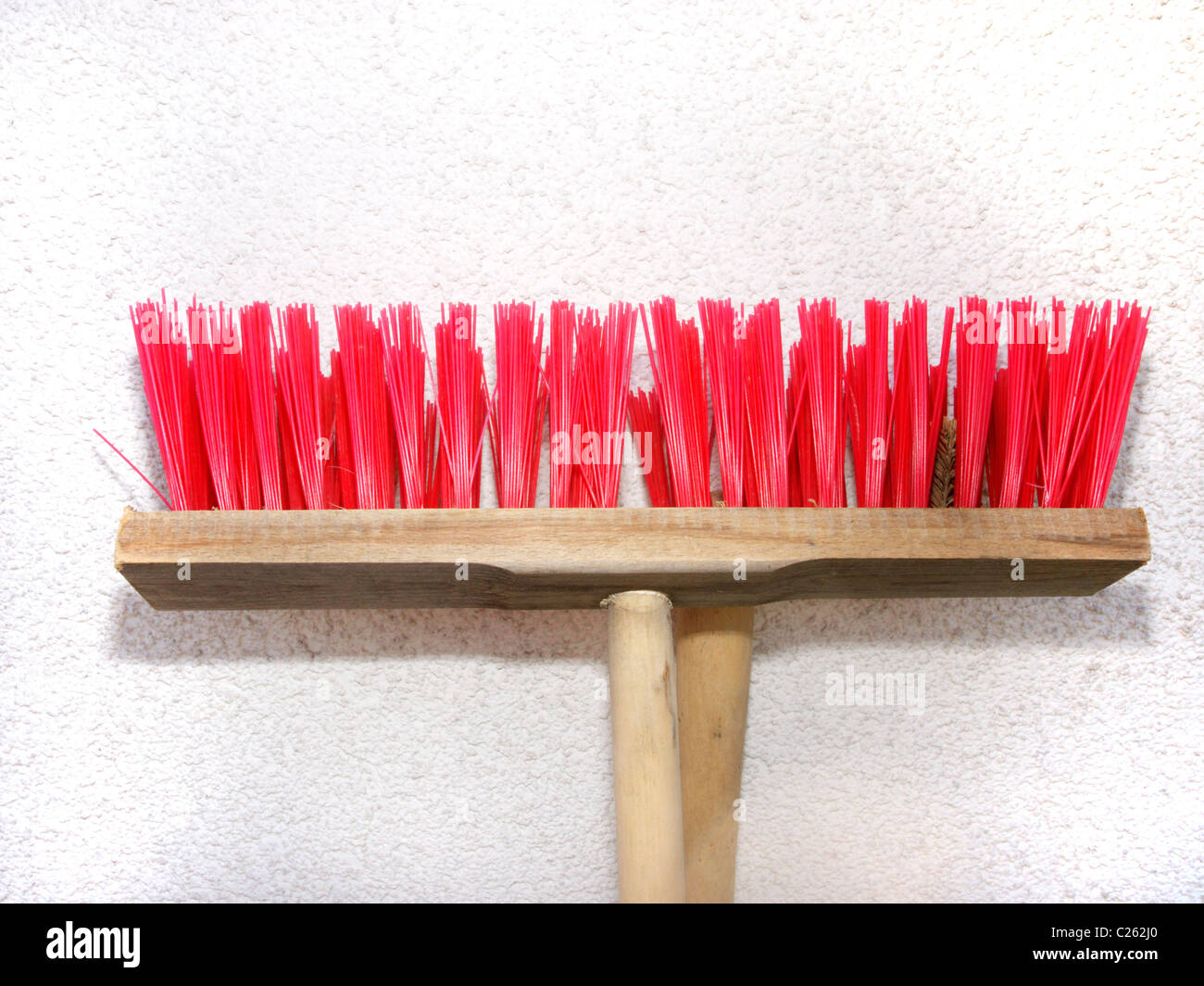 Brooms for garden use Stock Photo