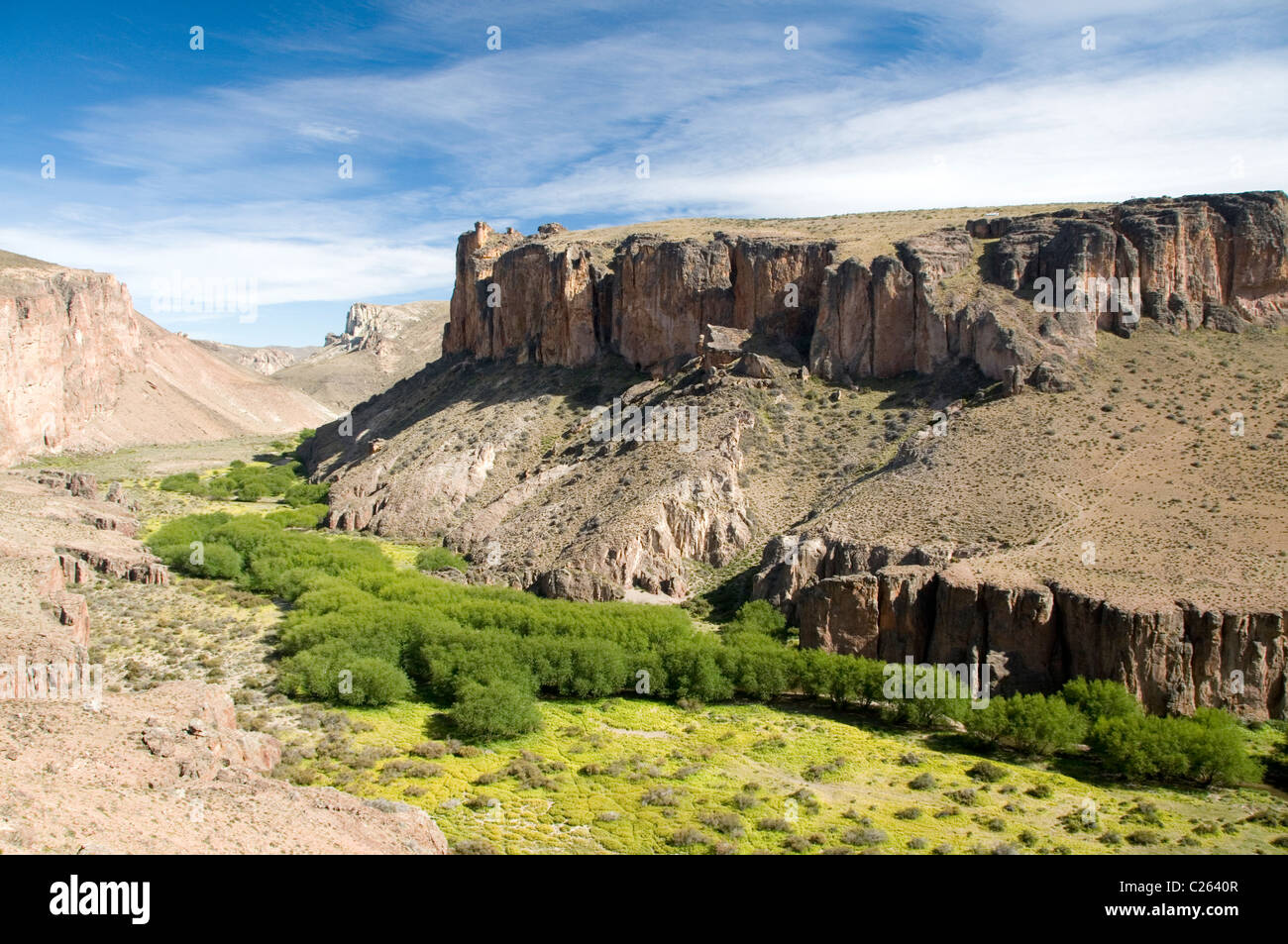 Site of the Cueva de los Manos, in the Pinturas Canyon, Perito Moreno, Santa Cruz, Patagonia, Argentina Stock Photo