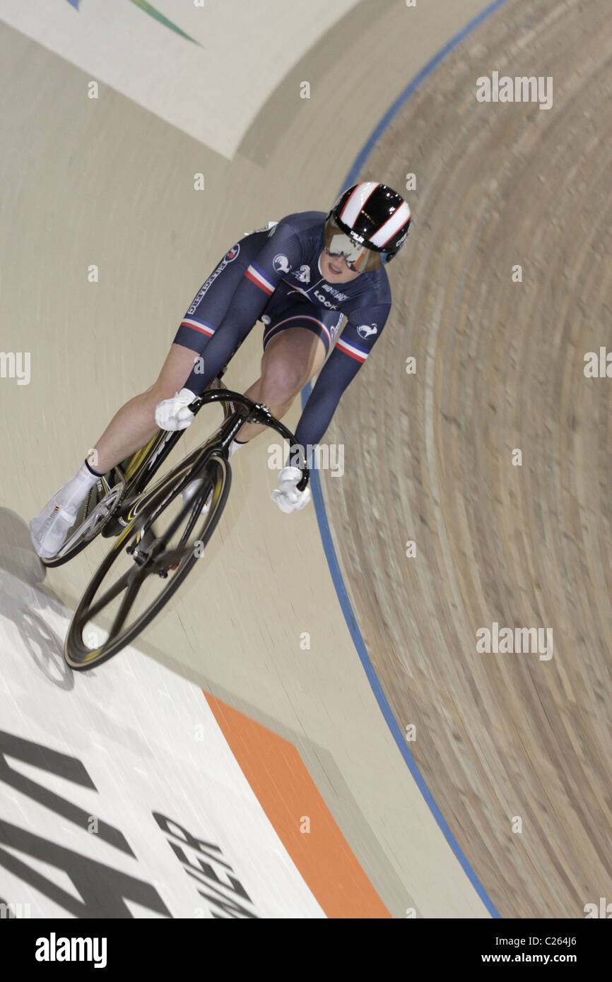 CUEFF Virginie france Qualification women's individual sprint UCI Cycling World Championships Apeldoorn 25 March 2011 Stock Photo