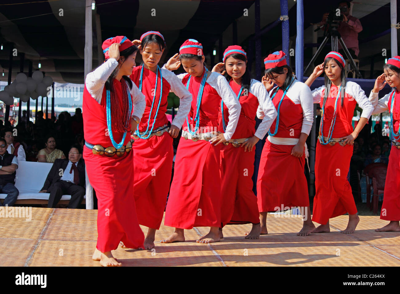 Tagin Women Tribes Performing Dance At Namdapha Eco Cultural Festival