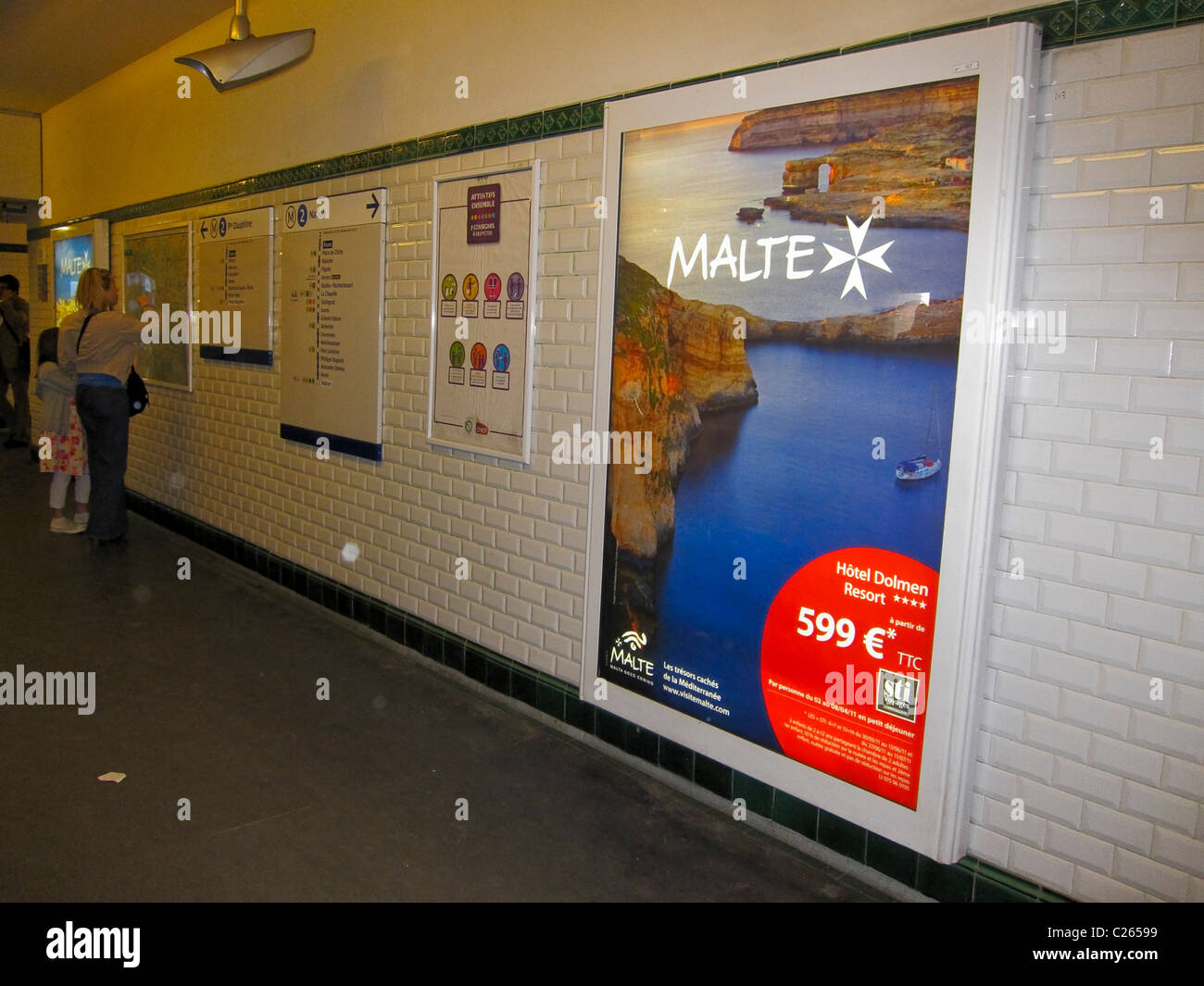 French advertising poster metro subway station hi-res stock photography and  images - Alamy