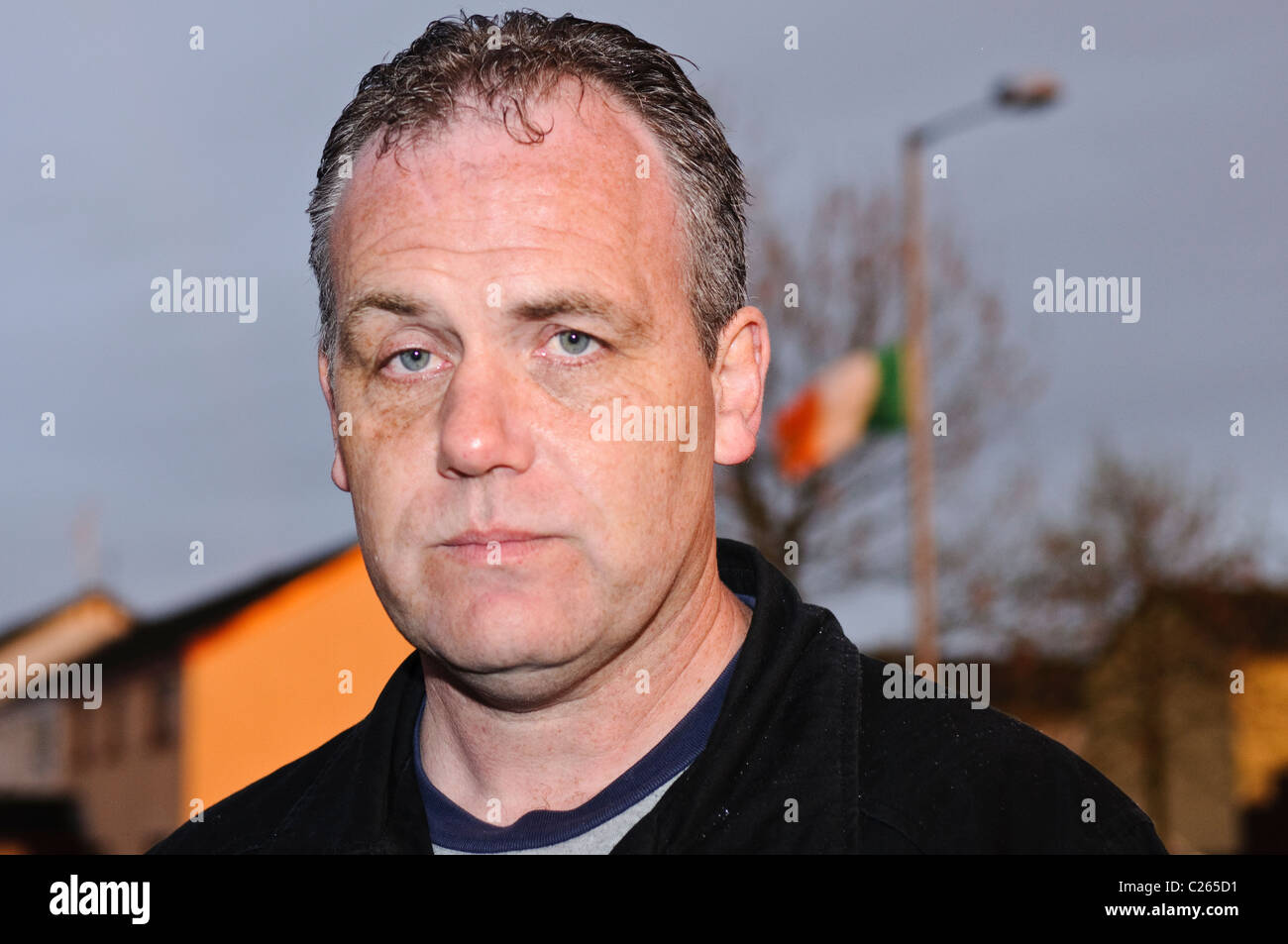 Paul Duffy, brother of Colin Duffy, and member of the republican socialist  political party Eirigi Stock Photo - Alamy