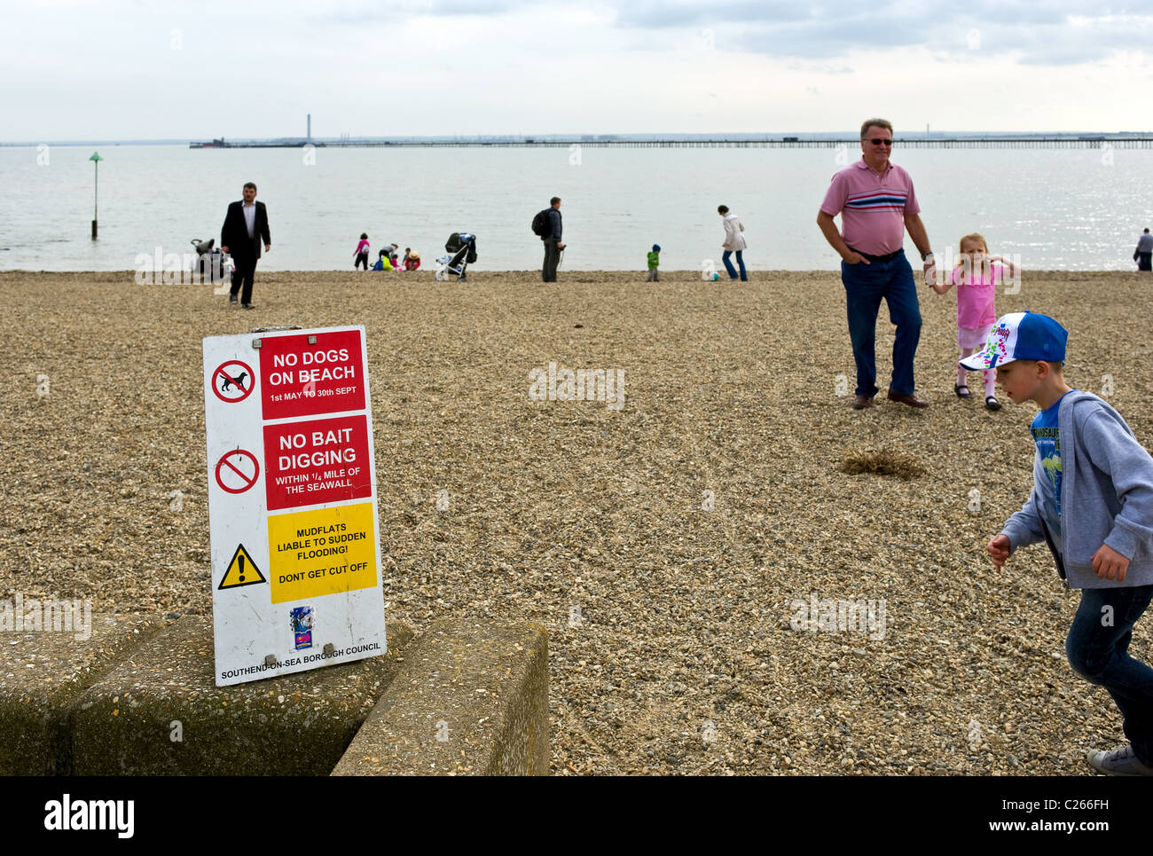 Jubilee Beach in Southend on Sea. Photograph by Gordon Scammell Stock