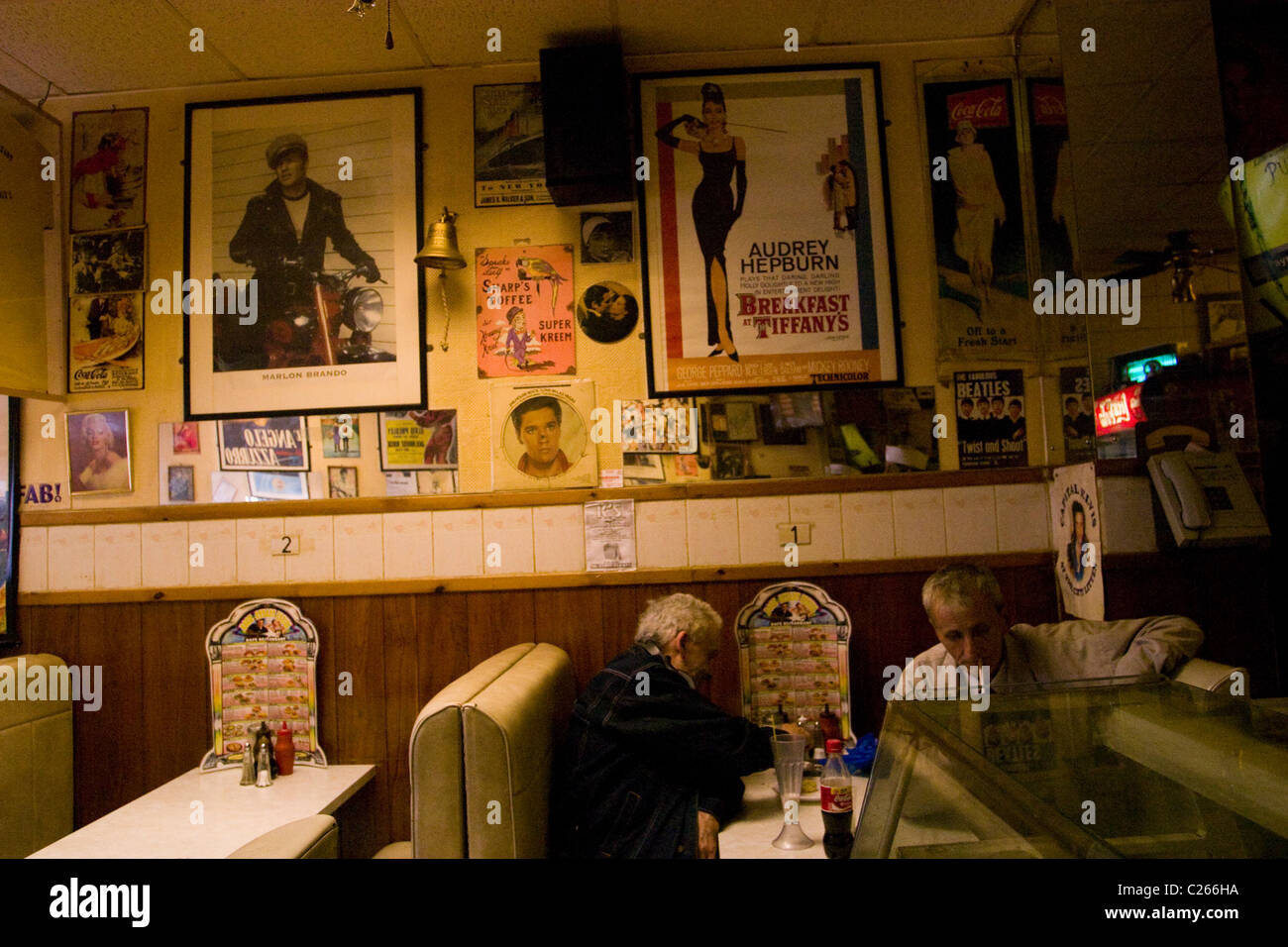Cafe, Camberwell, Southeast London, England, United Kingdom, Great Britain Stock Photo