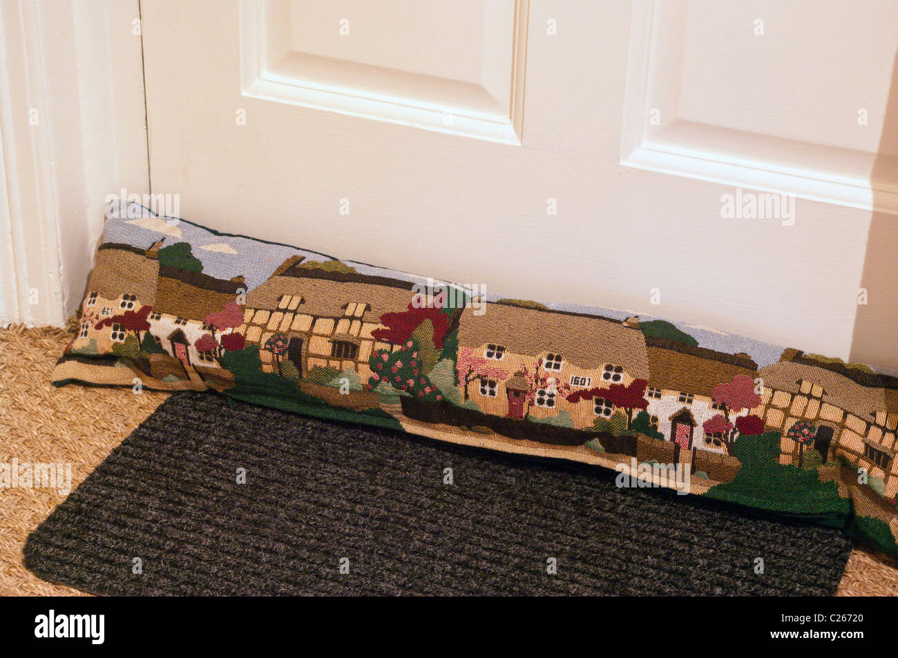 Draught Excluder By A Front Door Stock Photo 35787304 Alamy