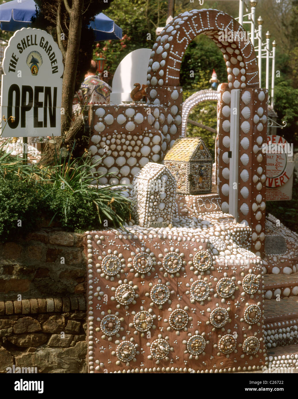 Channel Islands Jersey Shell garden Stock Photo Alamy