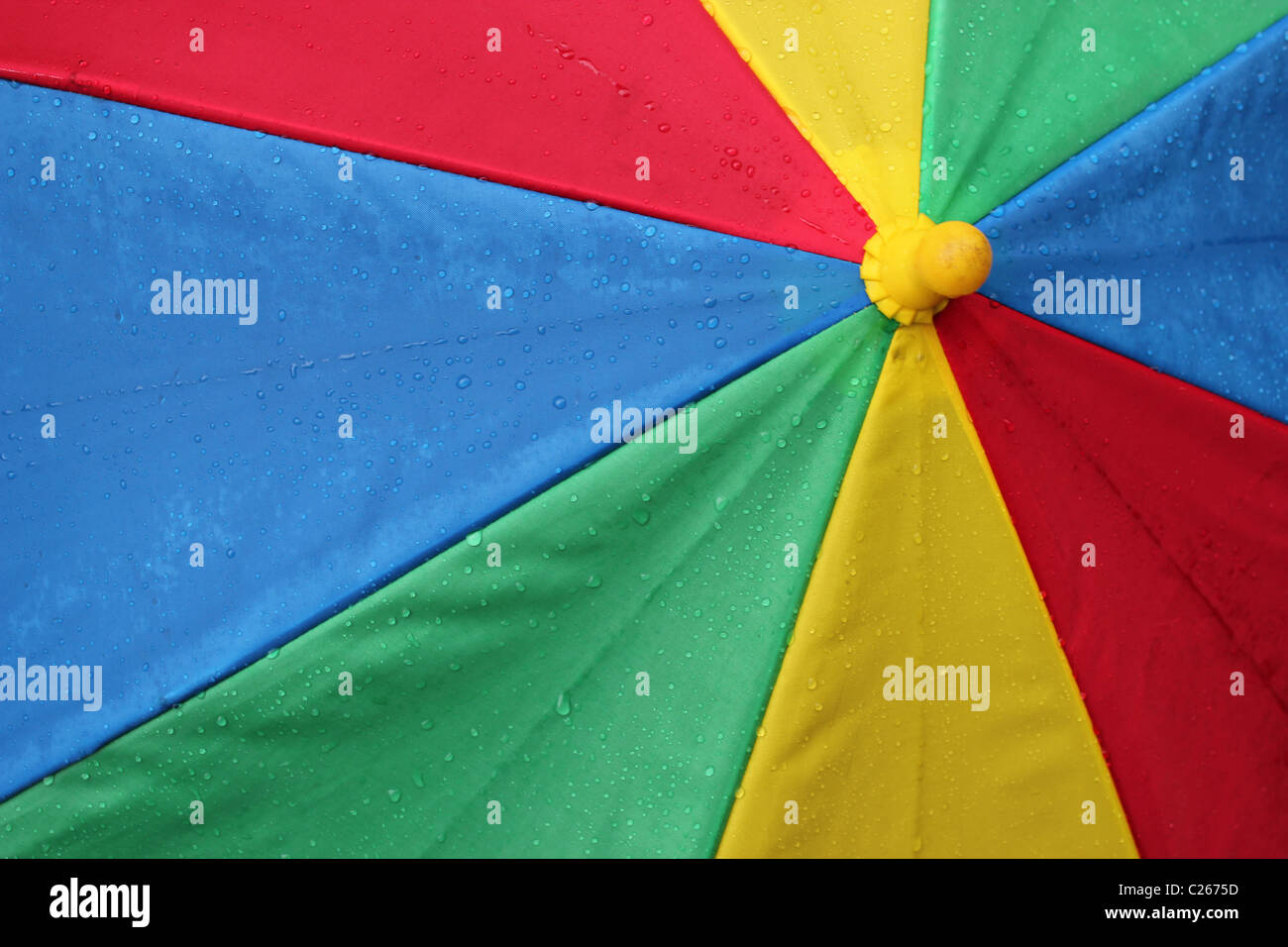 Colorful umbrella during rain Stock Photo Alamy