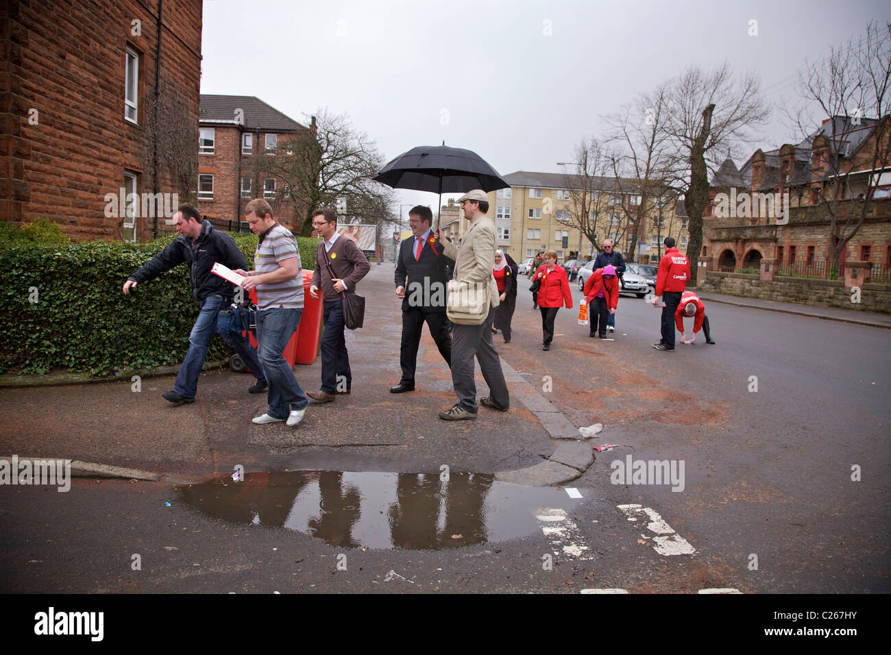 Labour Campaign in Scottish Election Stock Photo - Alamy