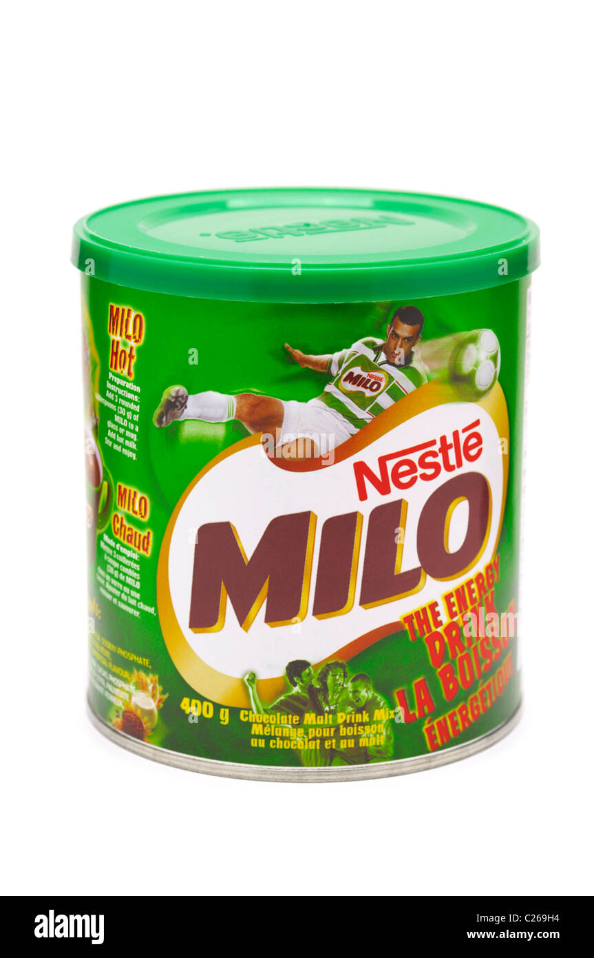 Chocolate Malt Energy Drink - Milo Stock Photo