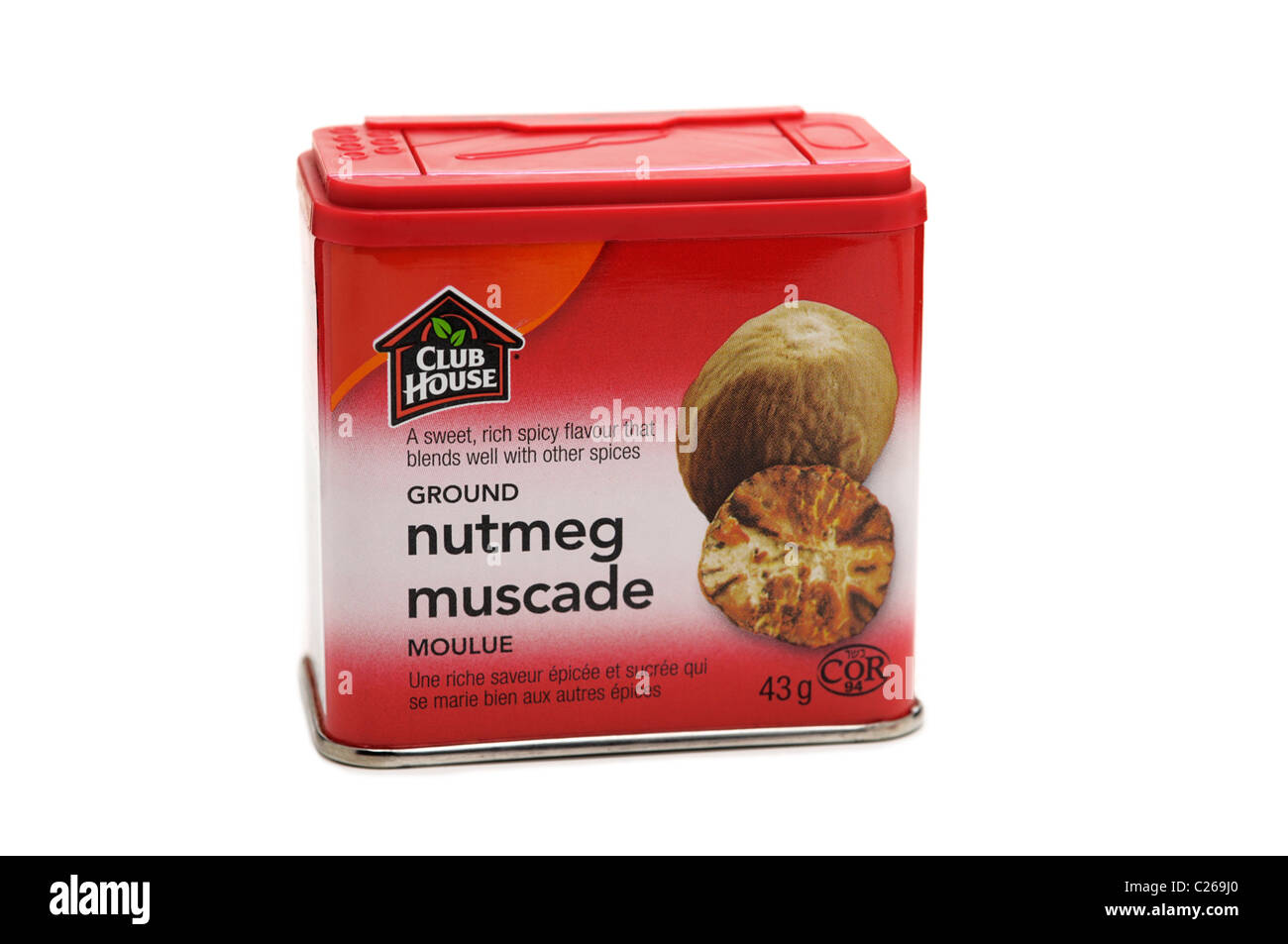 Ground Nutmeg - Spice Stock Photo