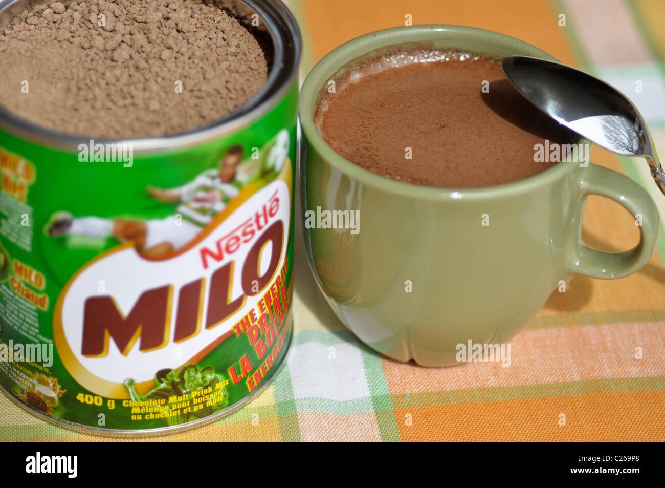 Chocolate Malt Energy Drink Stock Photo