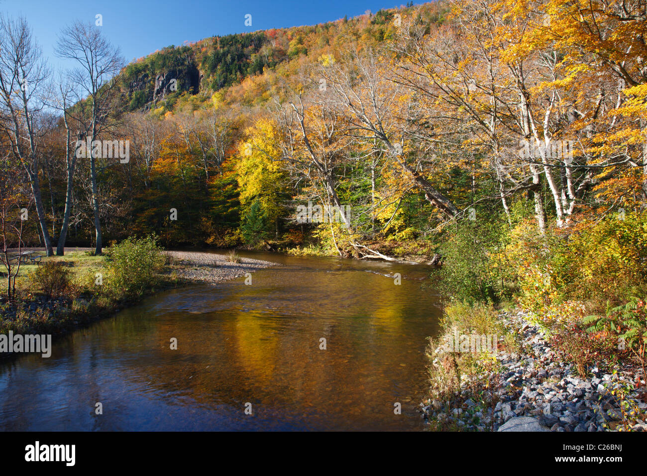Crawford Notch State Park - Saco River in the White Mountains, New ...