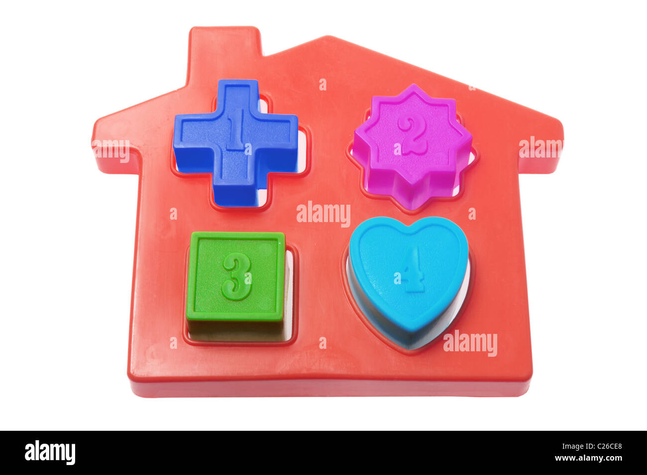 House Shape Sorter Toy Stock Photo Alamy