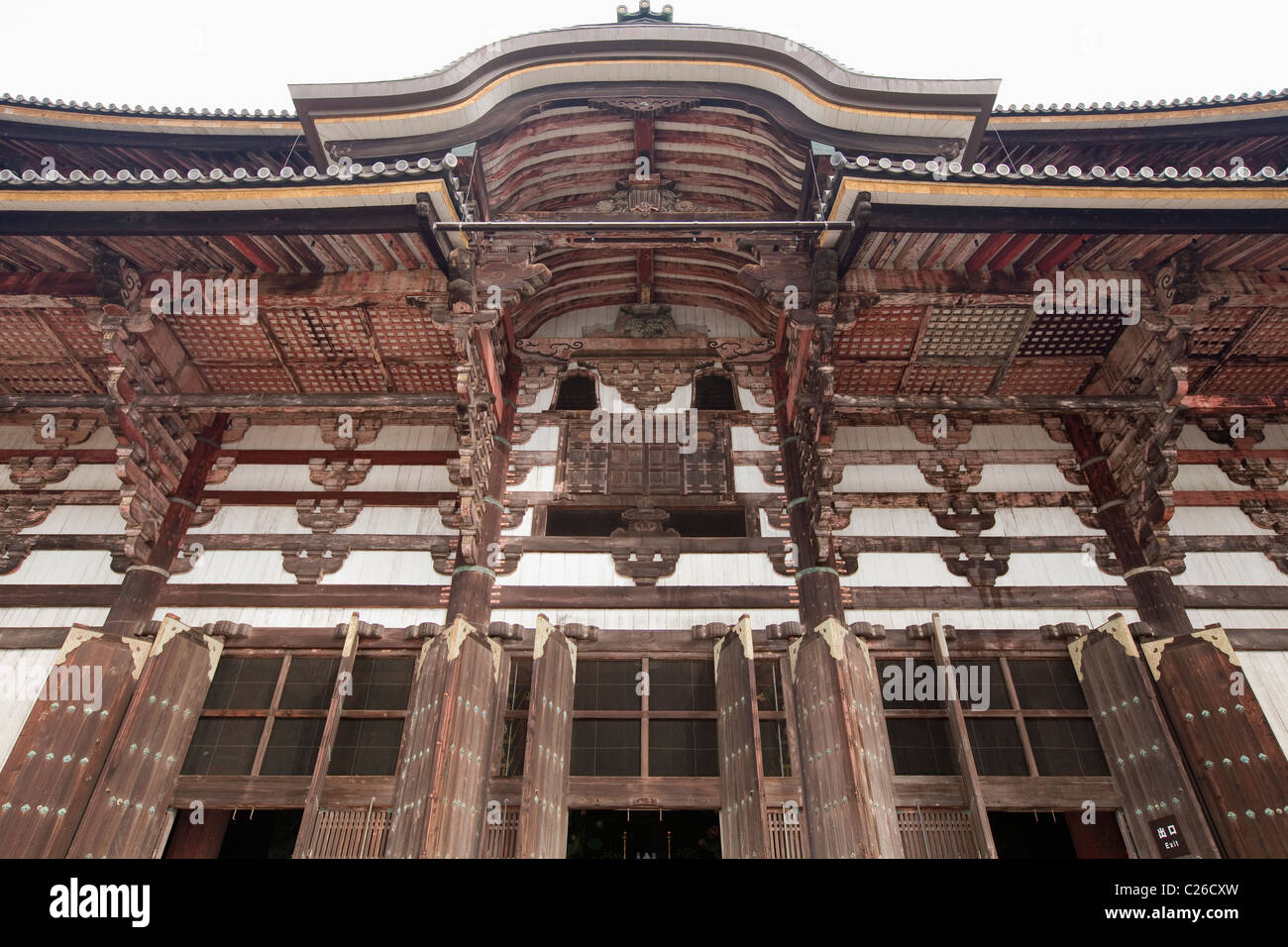 Front of Todaiji temple, the largest wooden building in the world and