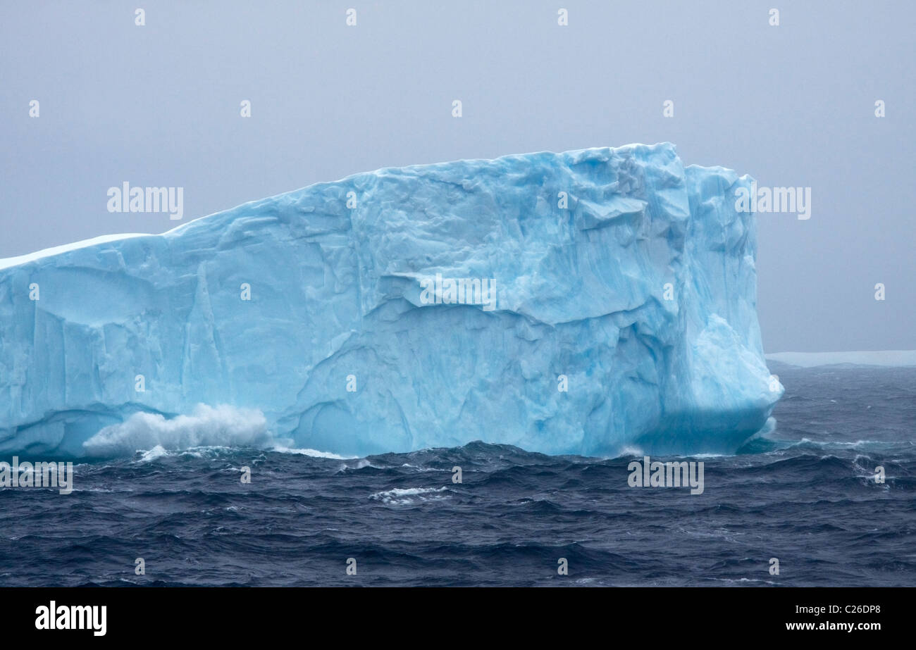 Icebergs in the Southern Ocean, Antarctic Peninsula Stock Photo