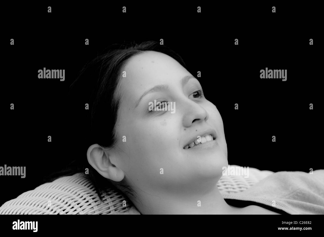 Reclining portrait Black and White Stock Photos & Images Alamy