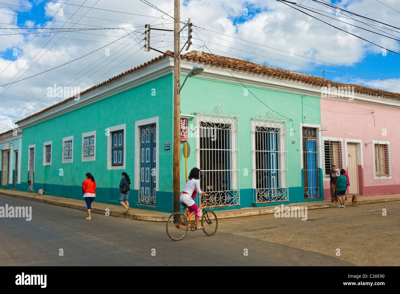 Colonial house, Remedios, Santa Clara Province, Cuba Stock Photo - Alamy