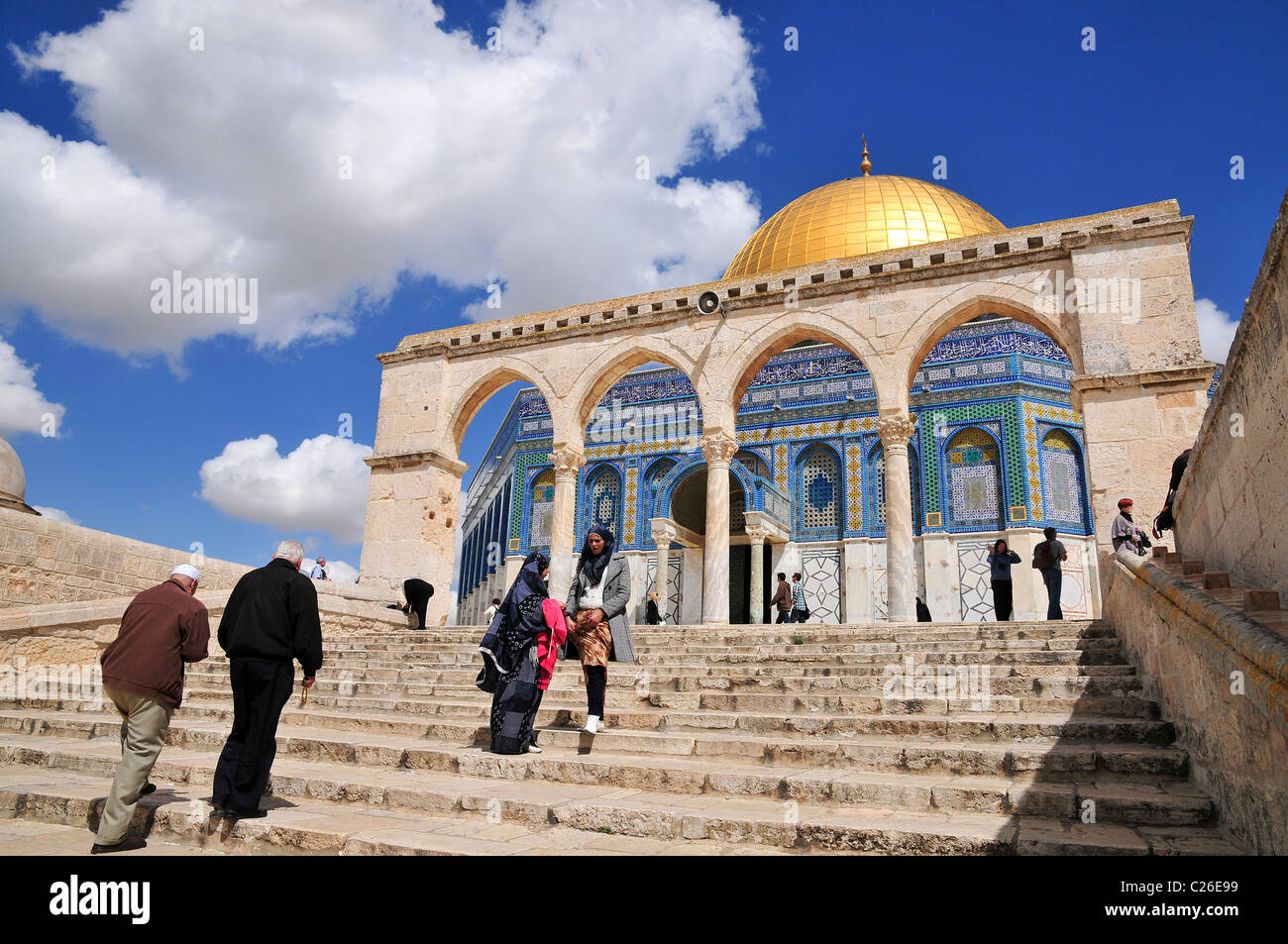 Haram Rocks Israel, Jerusalem Old City, Dome of the Rock on Haram esh Sharif ...
