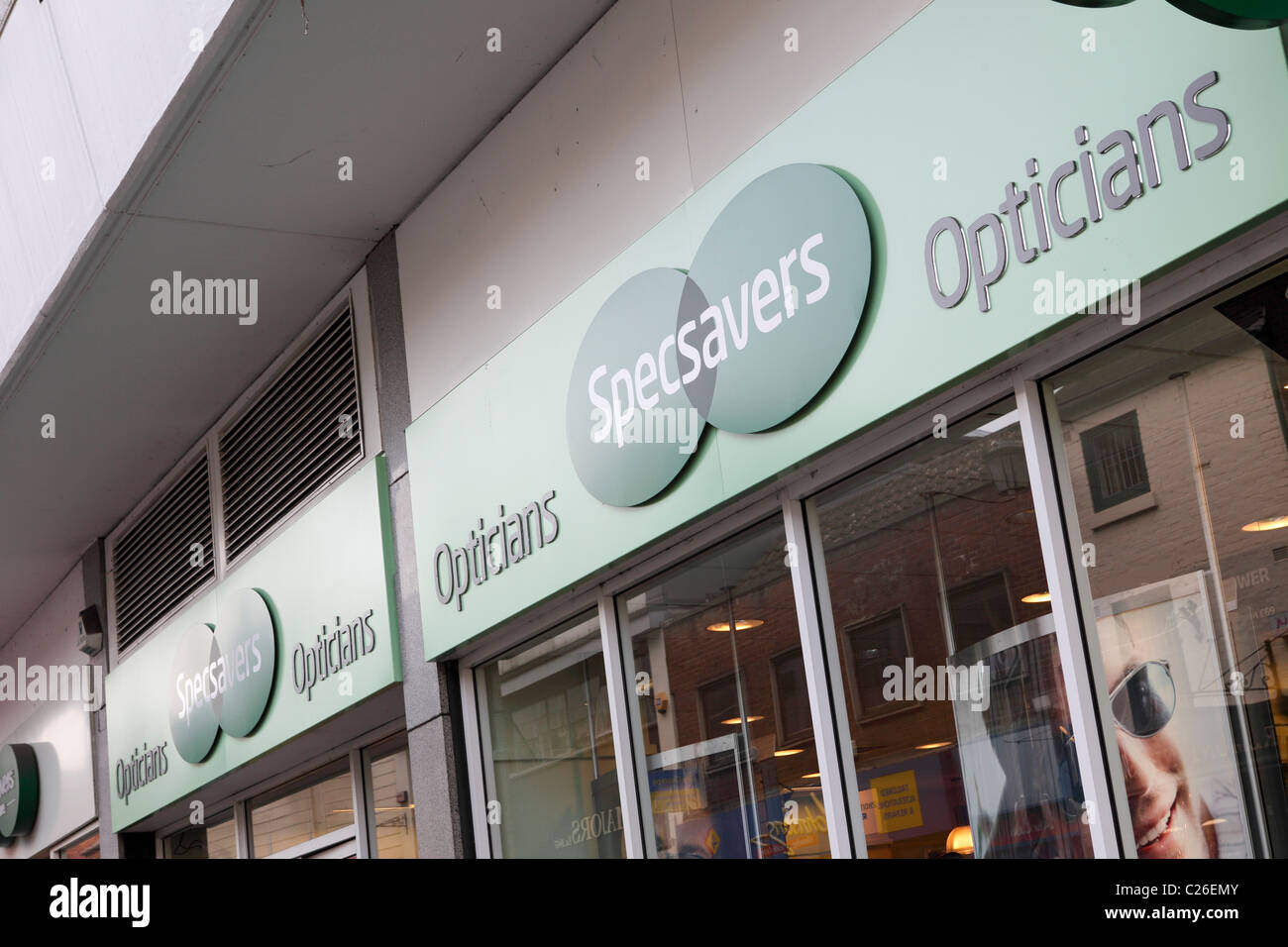 Specsavers Opticians, situated here in Claremont Street, Shrewsbury, England. Stock Photo